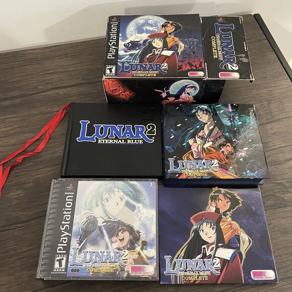 Lunar 2: Eternal Blue Complete Map & Pendant - Sony PlayStation 1 PS1 CIB - Picture 5 of 12